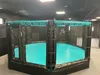 Green PVC octagonal floor cover